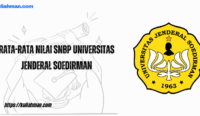 rata-rata nilai snbp universitas jenderal soedirman