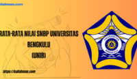 rata-rata nilai snbp universitas bengkulu