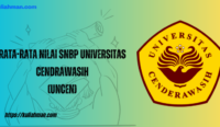 rata-rata nilai snbp universitas cendrawasih