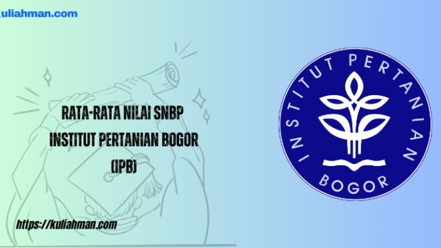rata-rata nilai snbp institut pertanian bogor